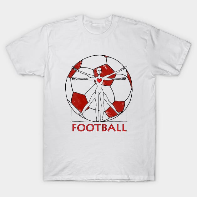 I Love Football T-Shirt by Ludwig Wagner